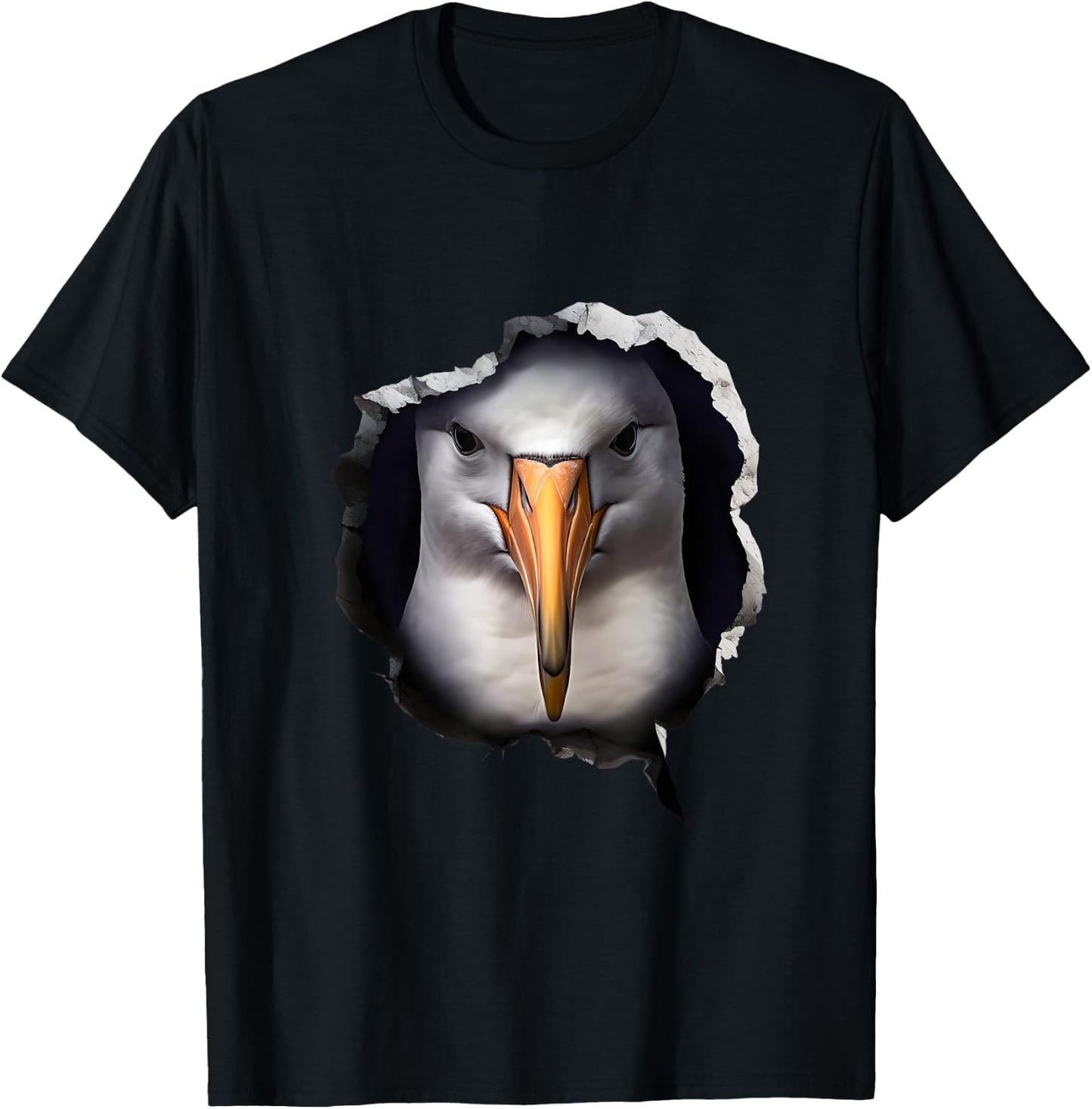Albatross Face T-Shirt - T-Shirt | Black