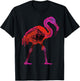 Flamingo Art - Bird Animal Artwork Flamingo T-Shirt - T-Shirt | Black