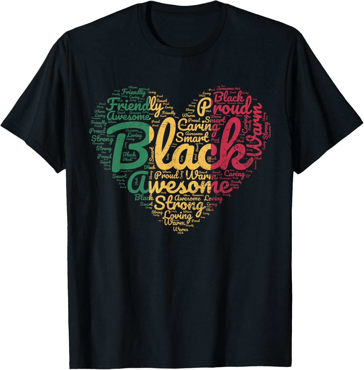 Valentines Day Juneteenth Black History Month Proud Heart T-Shirt - T-Shirt | Black