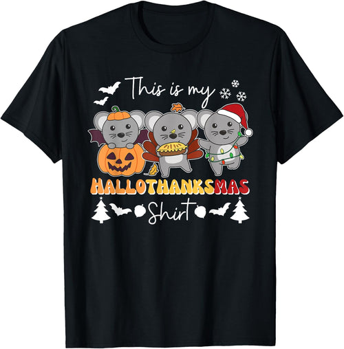 Mouse Christmas Halloween This Is My Hallothanksmas