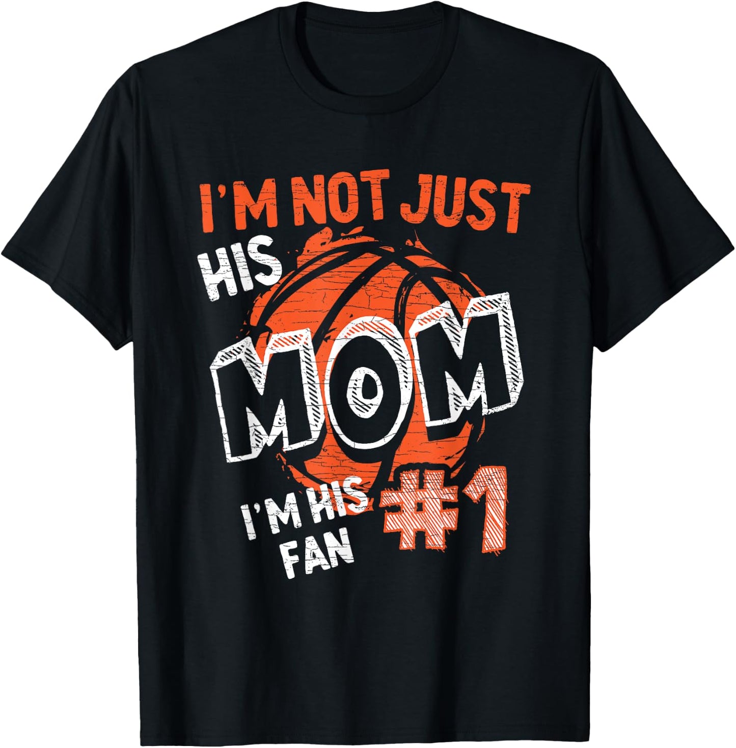 Mom Basketball Player T-Shirt - T-Shirt | Black
