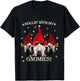 Biker Christmas gnomes Biker Garden Christmas Gnome Elves T-Shirt - T-Shirt | Black