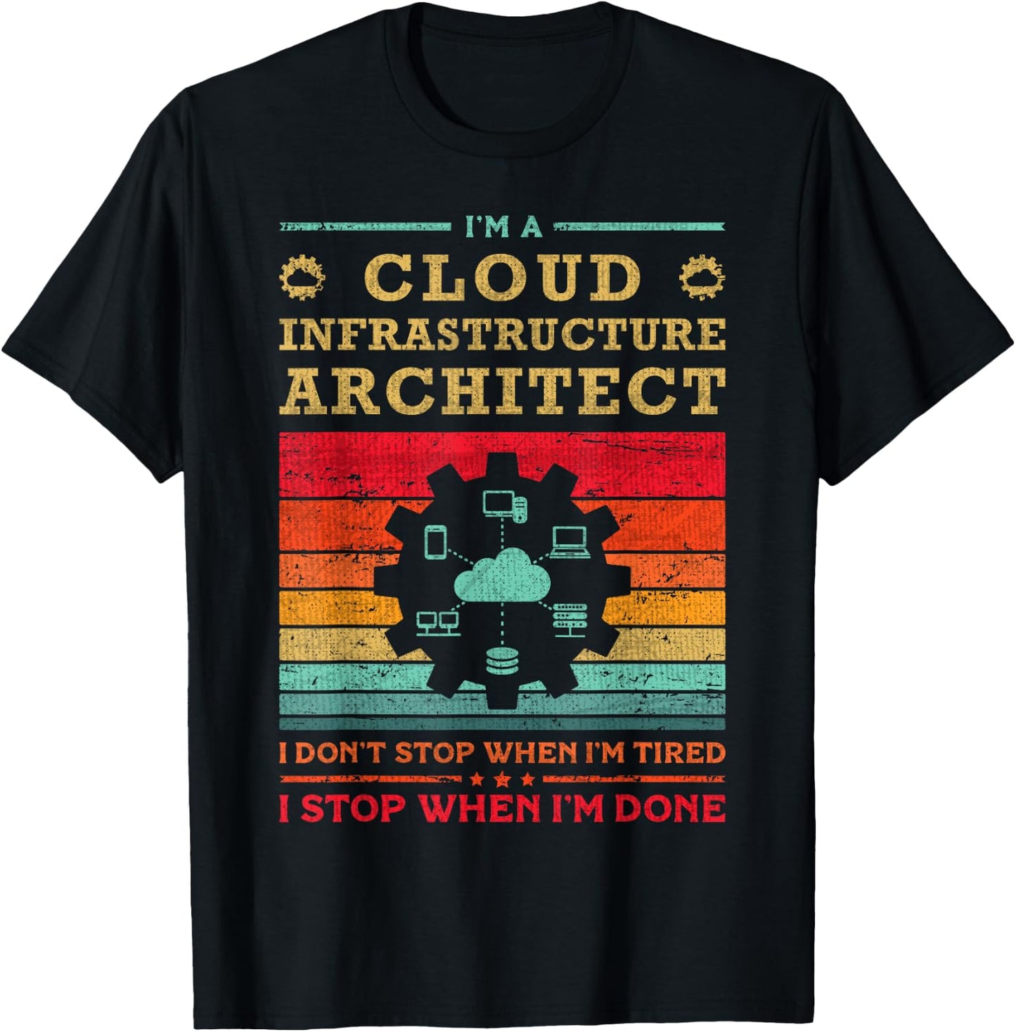 Cloud Specialist & Engineer Cloud Infrastructure Architect T-Shirt - T-Shirt | Black