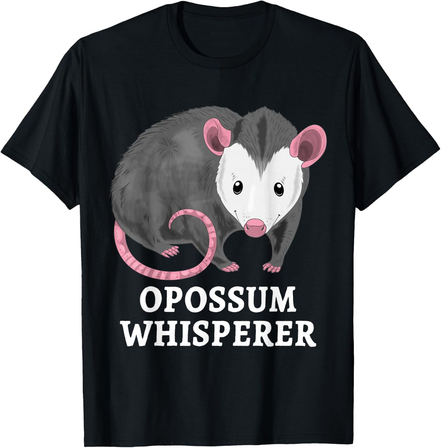 Possum Whisperer Opossum Funny Opossum Pun T-Shirt - T-Shirt | Black