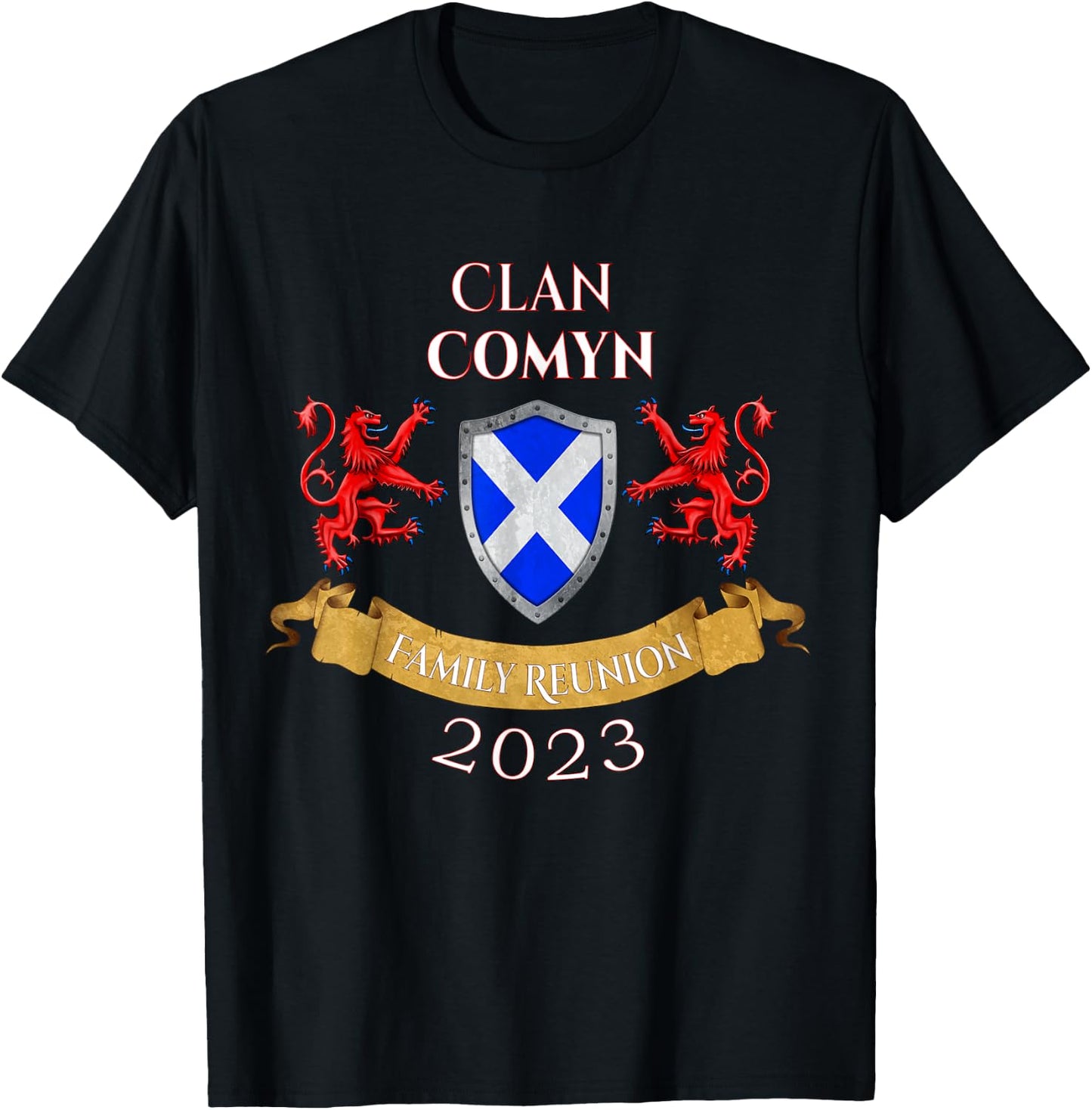 Comyn Family Reunion 2023 Scottish Clan T-Shirt - T-Shirt | Black