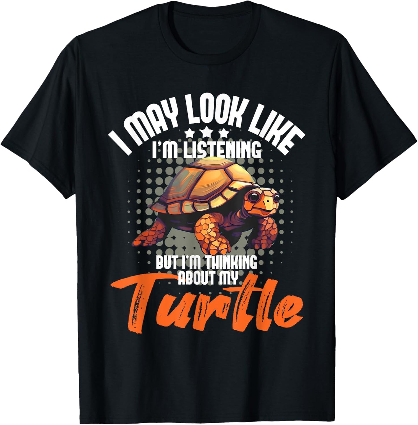 I'm Thinking About My Turtle - Beach Nature Wildlife Lover T-Shirt - T-Shirt | Black