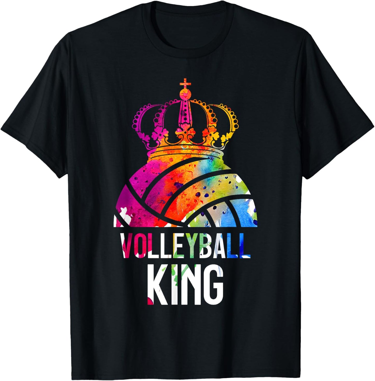Volleyball King T-Shirt - T-Shirt | Black