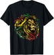Jamaican Lion Jamaican Rasta Flag Lion of Judah Reggae Music T-Shirt - T-Shirt | Black