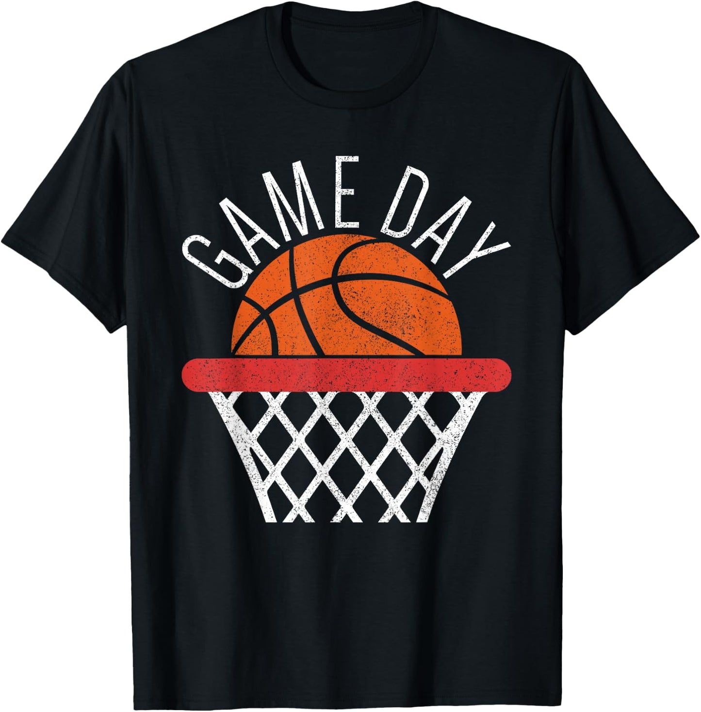 Game Day Basketball Lover Basketball Player Funny Basketball T-Shirt - T-Shirt | Black