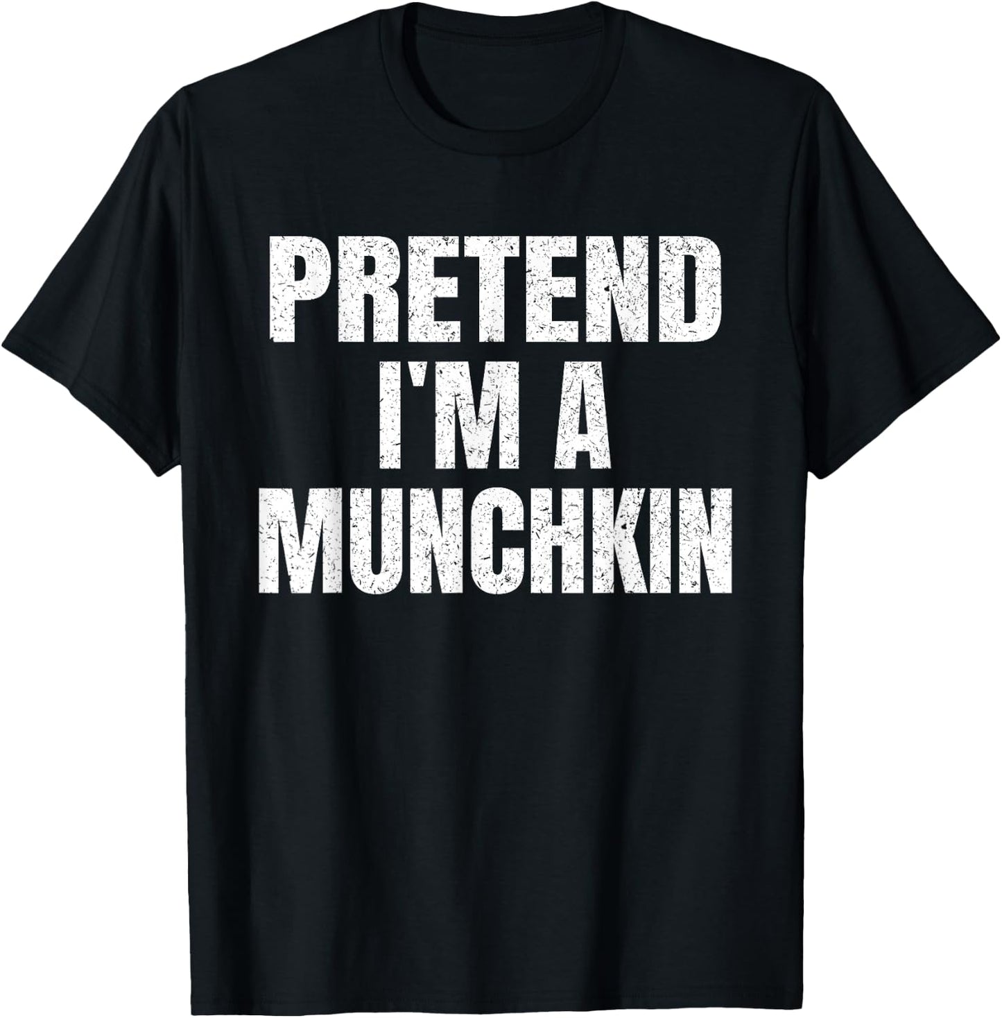 Pretend I'm A Munchkin Easy Halloween Family Group Costume T-Shirt - T-Shirt | Black