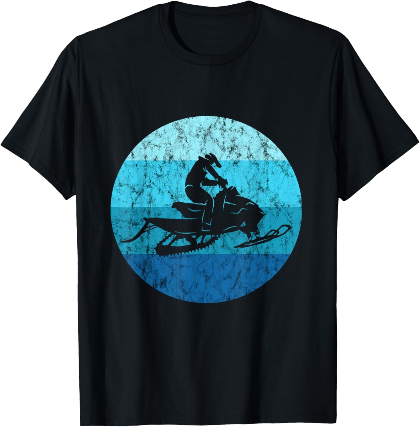 Snowcross Vintage Snowmobile Snow Machine Snowmobiling T-Shirt - T-Shirt | Black