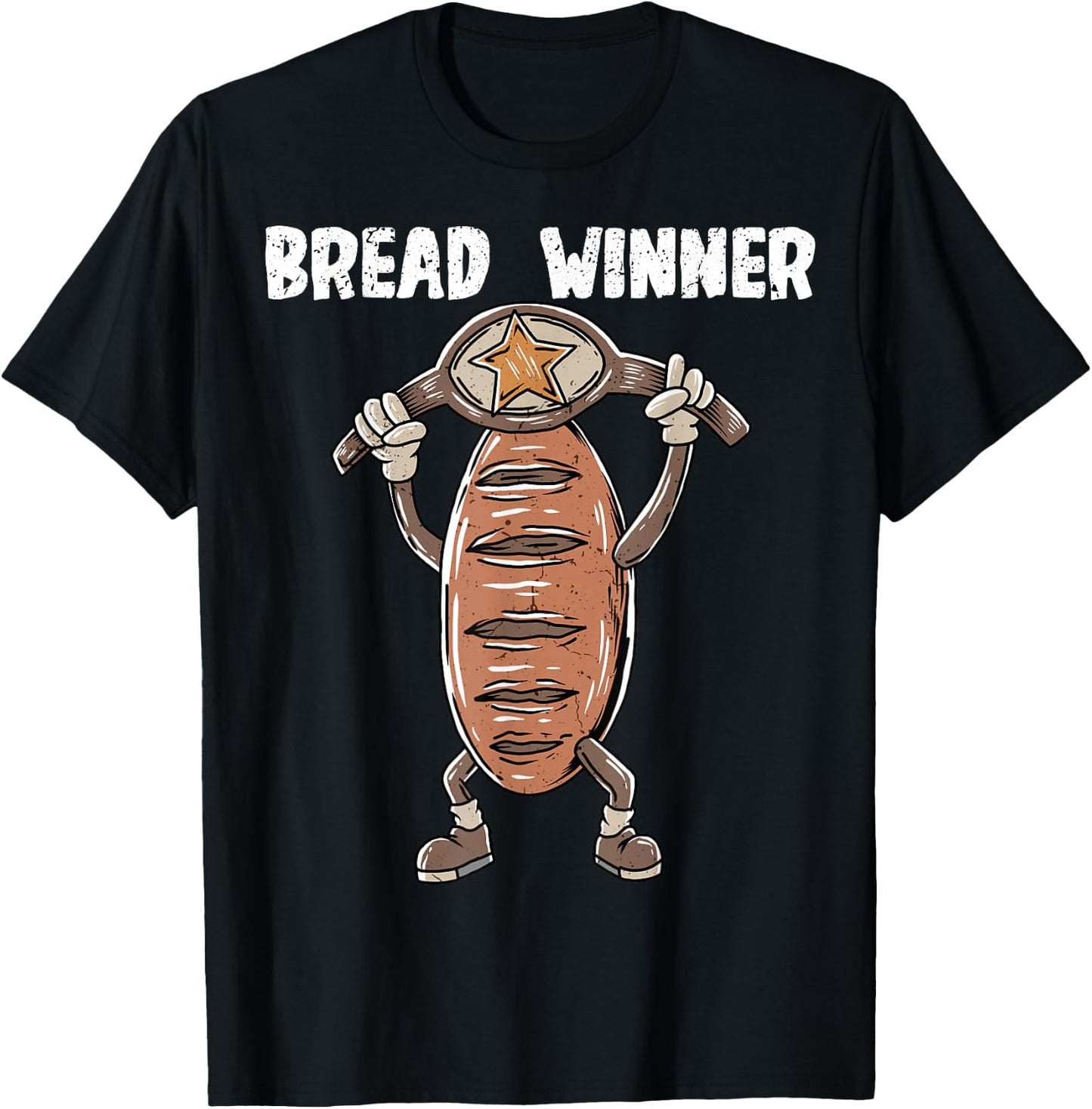 Baker Bread Winner Bread Baking T-Shirt - T-Shirt | Black