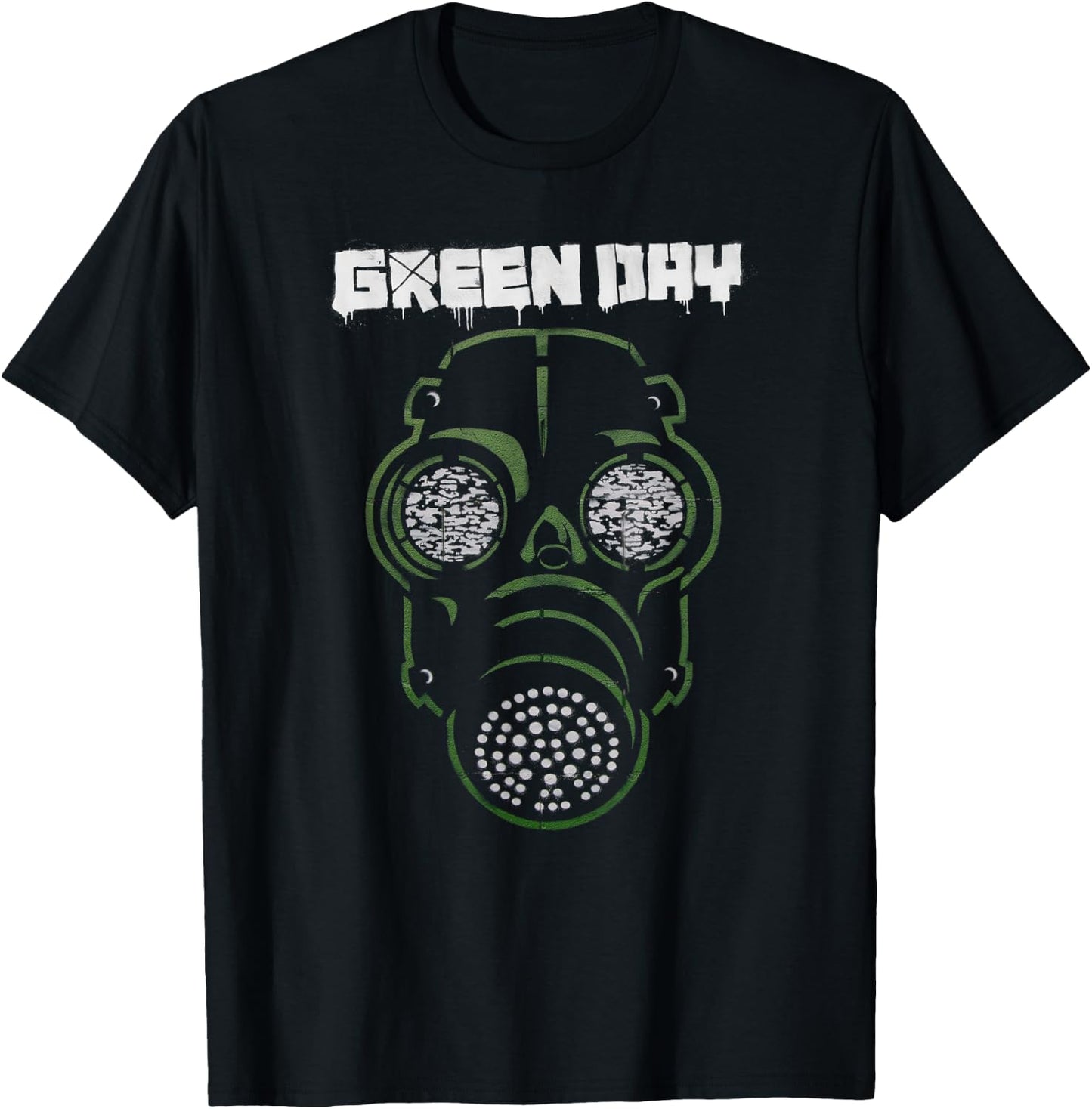 Green Day Gas Mask T-Shirt - T-Shirt | Black