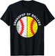Grandpop Of Ballers Funny Baseball Softball Grandpop T-Shirt - T-Shirt | Black