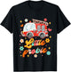 Kids Future Firefighter Baby Fireman Fire Truck Little Probie T-Shirt - T-Shirt | Black