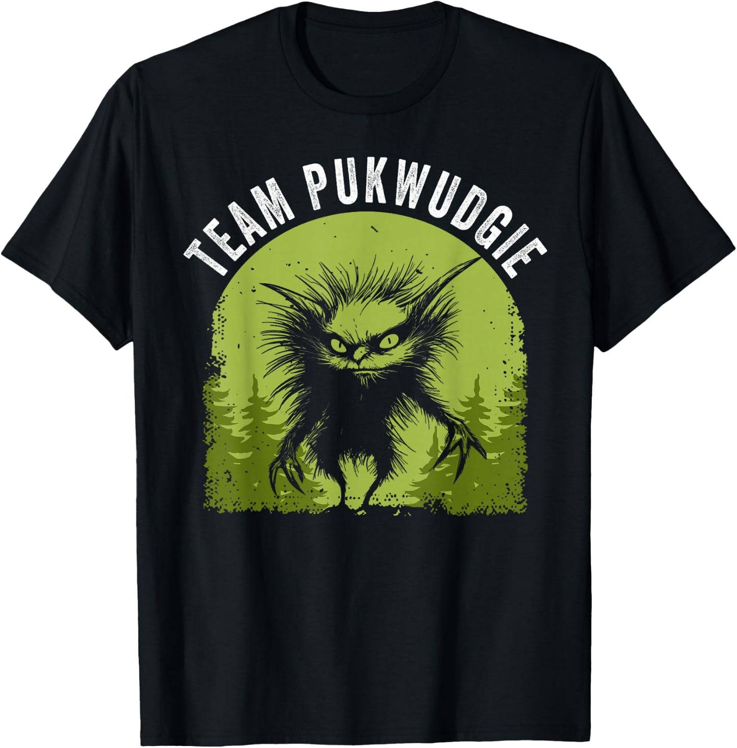 Pukwudgie Cryptid Folklore Myths Cryptozoologist T-Shirt - T-Shirt | Black