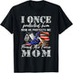 I Once Protected Him Now He Protects Me Proud Air Force Mom T-Shirt - T-Shirt | Black