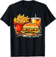 Retro Style Fast Food T-Shirt - T-Shirt | Black