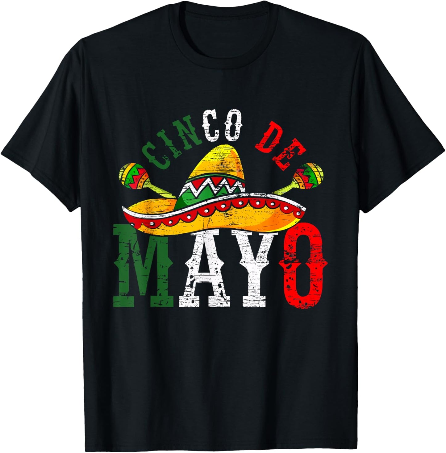 Cinco De Mayo Mexican Lets Fiesta 5 De Mayo Women Men T-Shirt - T-Shirt | Black