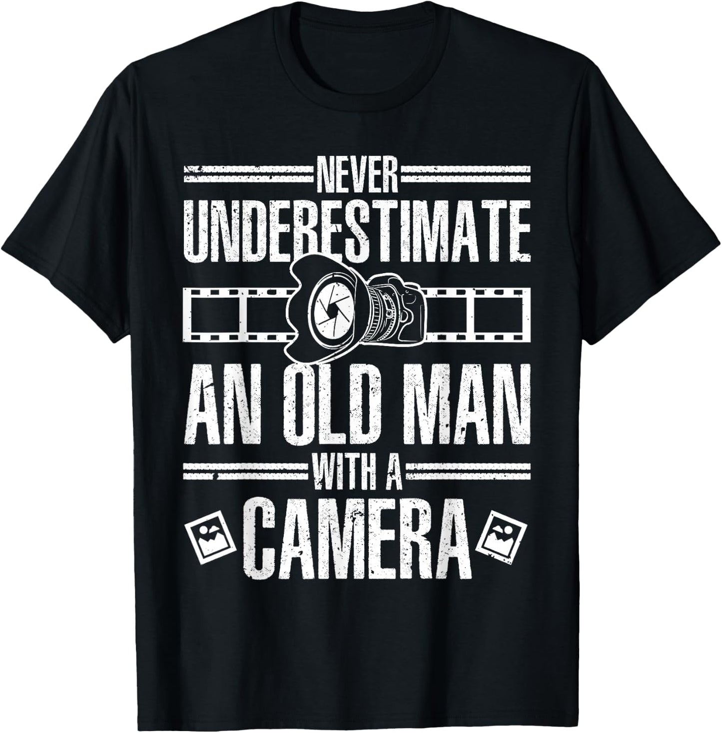 Cool Photography Grandpa Photographer Camera Lover T-Shirt - T-Shirt | Black