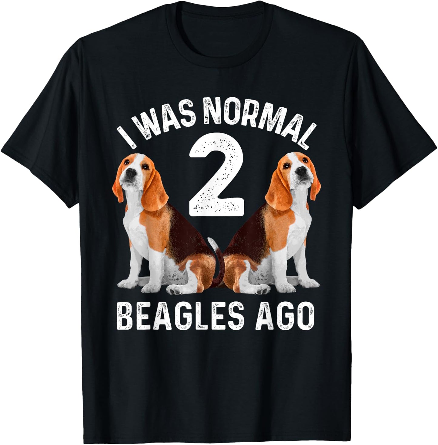 Funny Beagle Dog Art Women Boys Girls Beagle Lovers T-Shirt - T-Shirt | Black