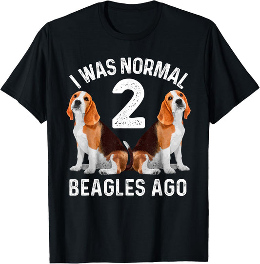 Funny Beagle Dog Art Women Boys Girls Beagle Lovers T-Shirt - T-Shirt | Black