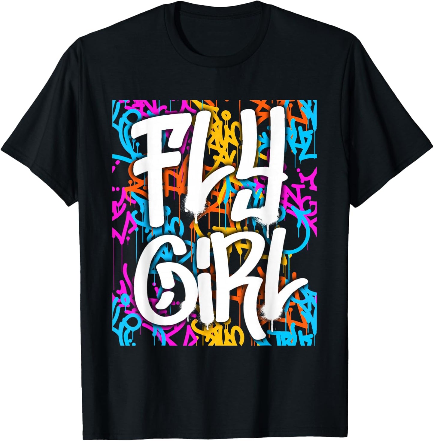 Fly Girl Women Girls T-Shirt - T-Shirt | Black