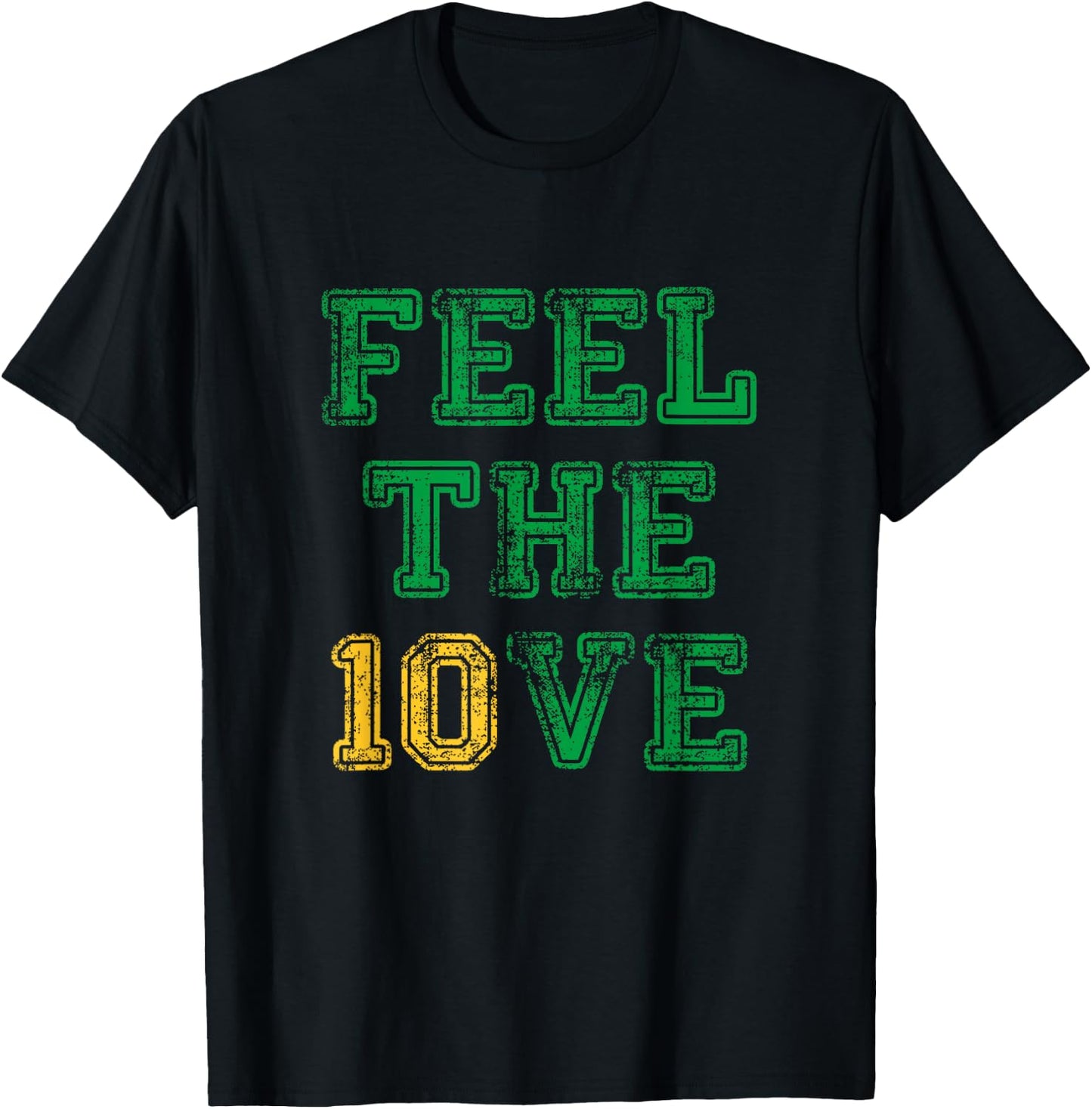 Feel The Love American Football Jordan Quarterback Retro T-Shirt - T-Shirt | Black