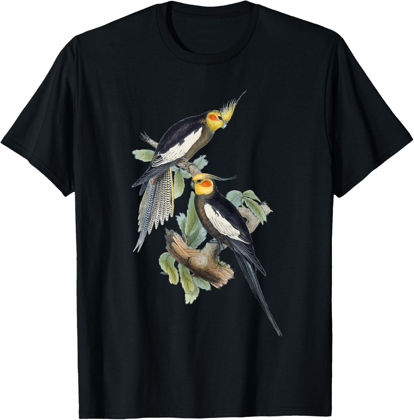 Love Cockatiel Women Parrot for pet Bird Lovers Cockatiel T-Shirt - T-Shirt | Black