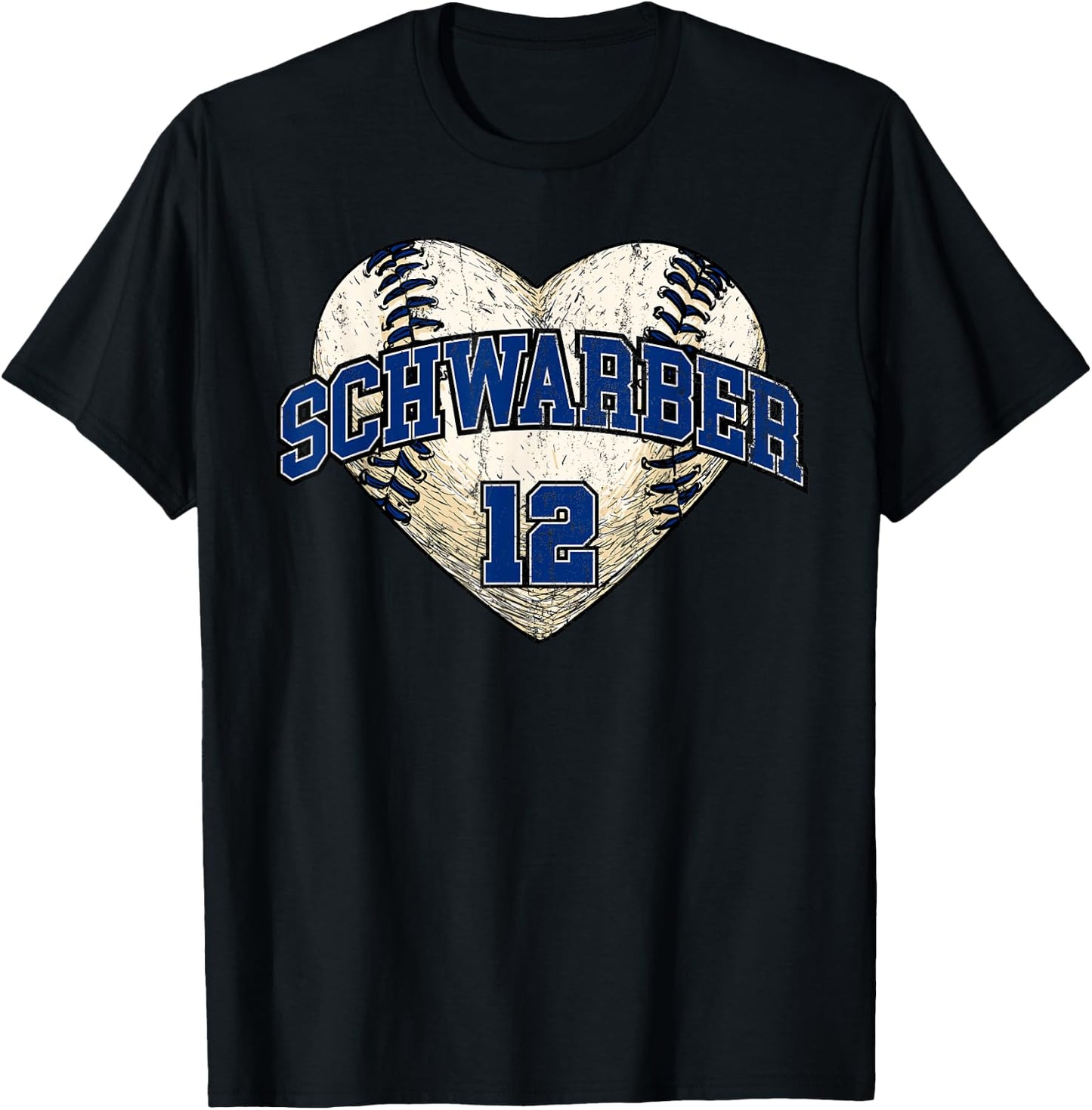 Baseball Heart Gameday Kyle Schwarber Philadelphia MLBPA T-Shirt - T-Shirt | Black
