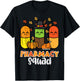 Thanksgiving Pharmacy Squad Pills Fall Pharmacists Women Men T-Shirt - T-Shirt | Black