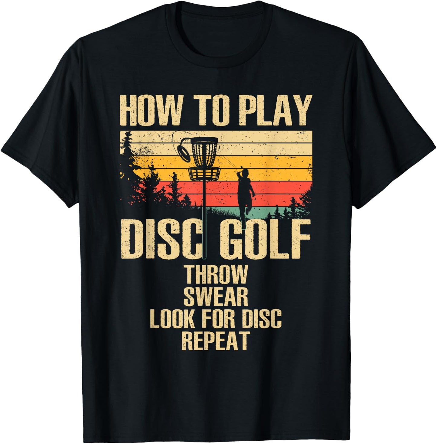 Funny Disc Golf Design Women Disc Golf Player Lover T-Shirt - T-Shirt | Black