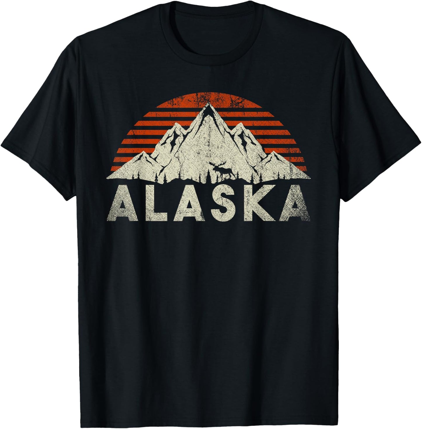Retro Alaska T-Shirt - T-Shirt | Black