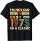 I'm Not Old I'm A Classic Vintage 1975 47th Birthday Gifts T-Shirt - T-Shirt | Black
