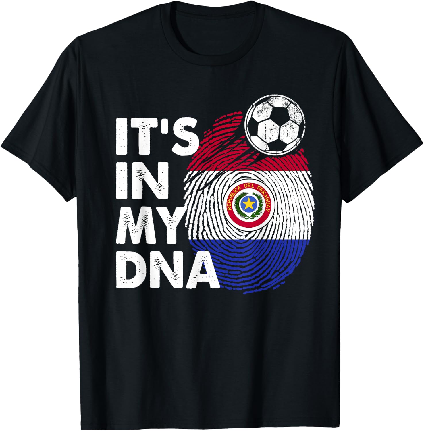 Paraguay In My DNA Paraguayan Flag Team Paraguay T-Shirt - T-Shirt | Black