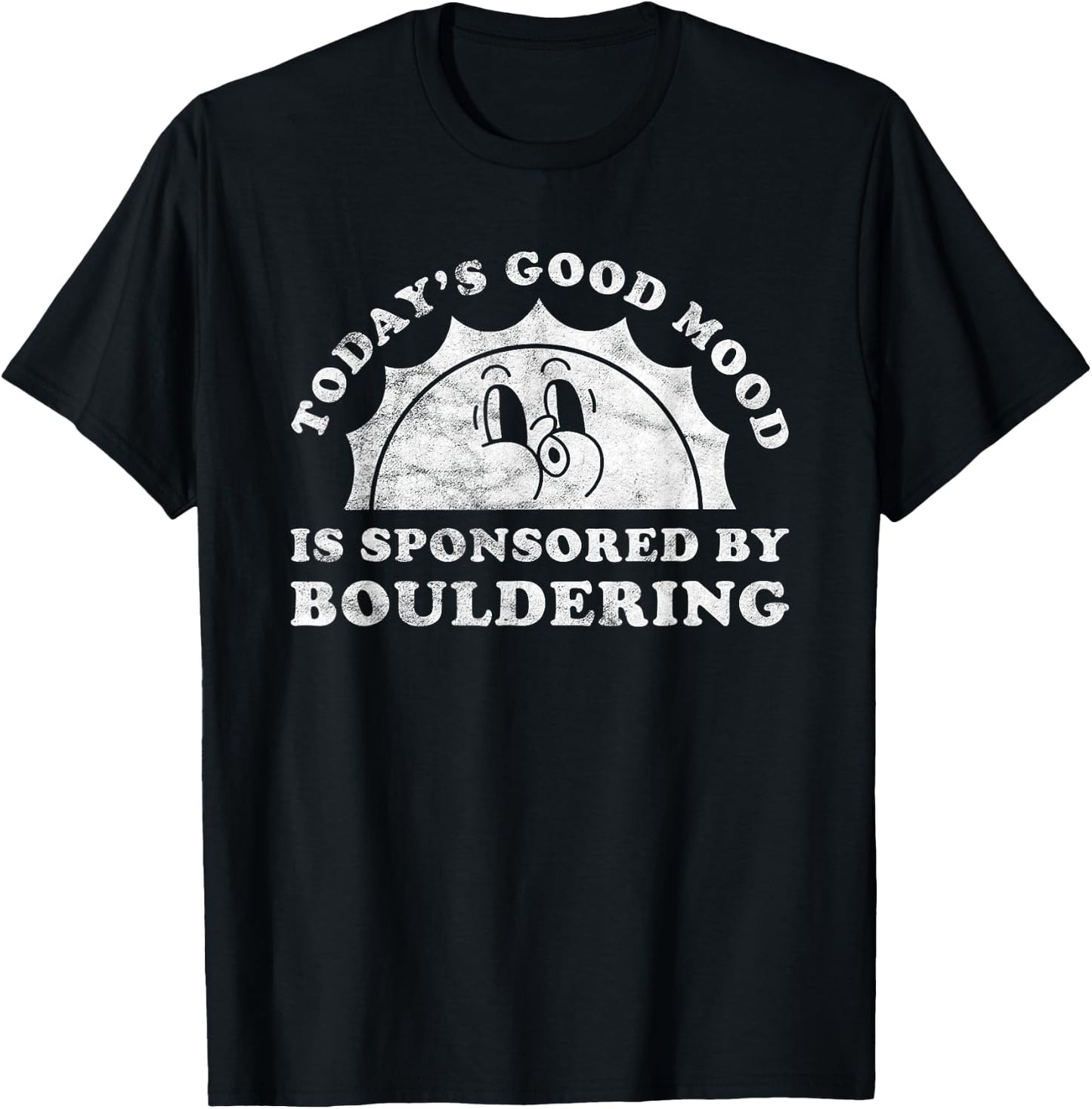 Funny Cute Retro Vintage Bouldering Rock Climbing T-Shirt - T-Shirt | Black
