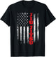 Jiu Jitsu - USA American Flag Martial Arts Ground Fighting T-Shirt - T-Shirt | Black