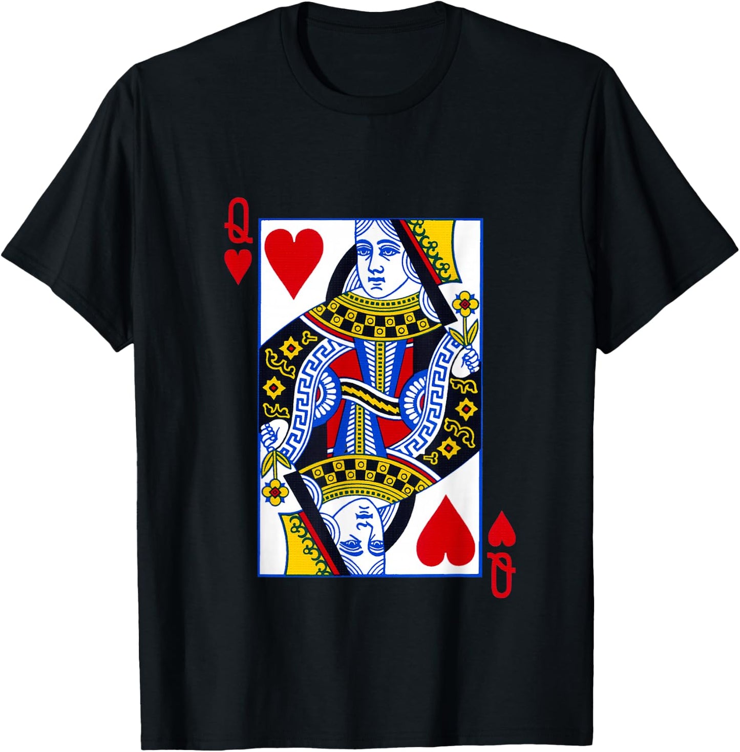 Queen of Hearts Feminist Shirt Playing Cards T-Shirt - T-Shirt | Black
