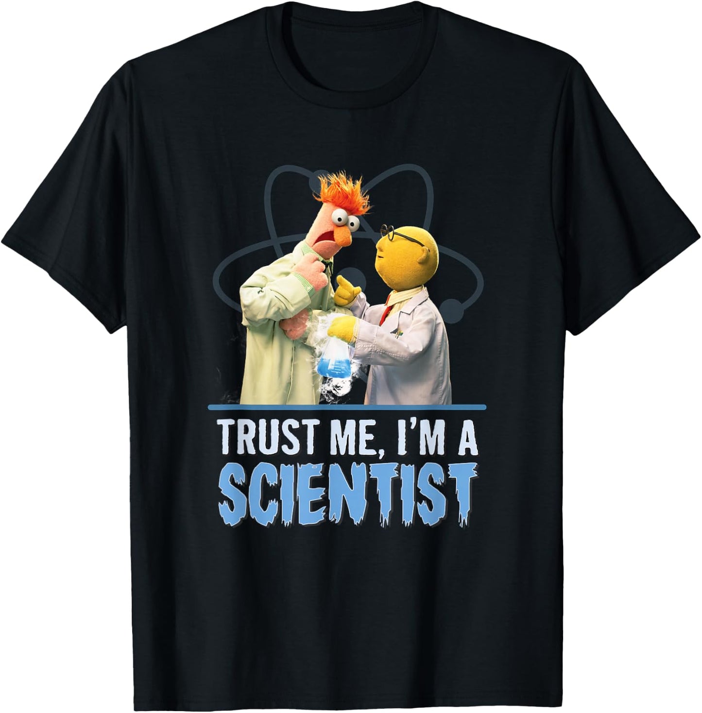Disney The Muppets Trust Me I'm A Scientist Bunsen & Beaker T-Shirt - T-Shirt | Black