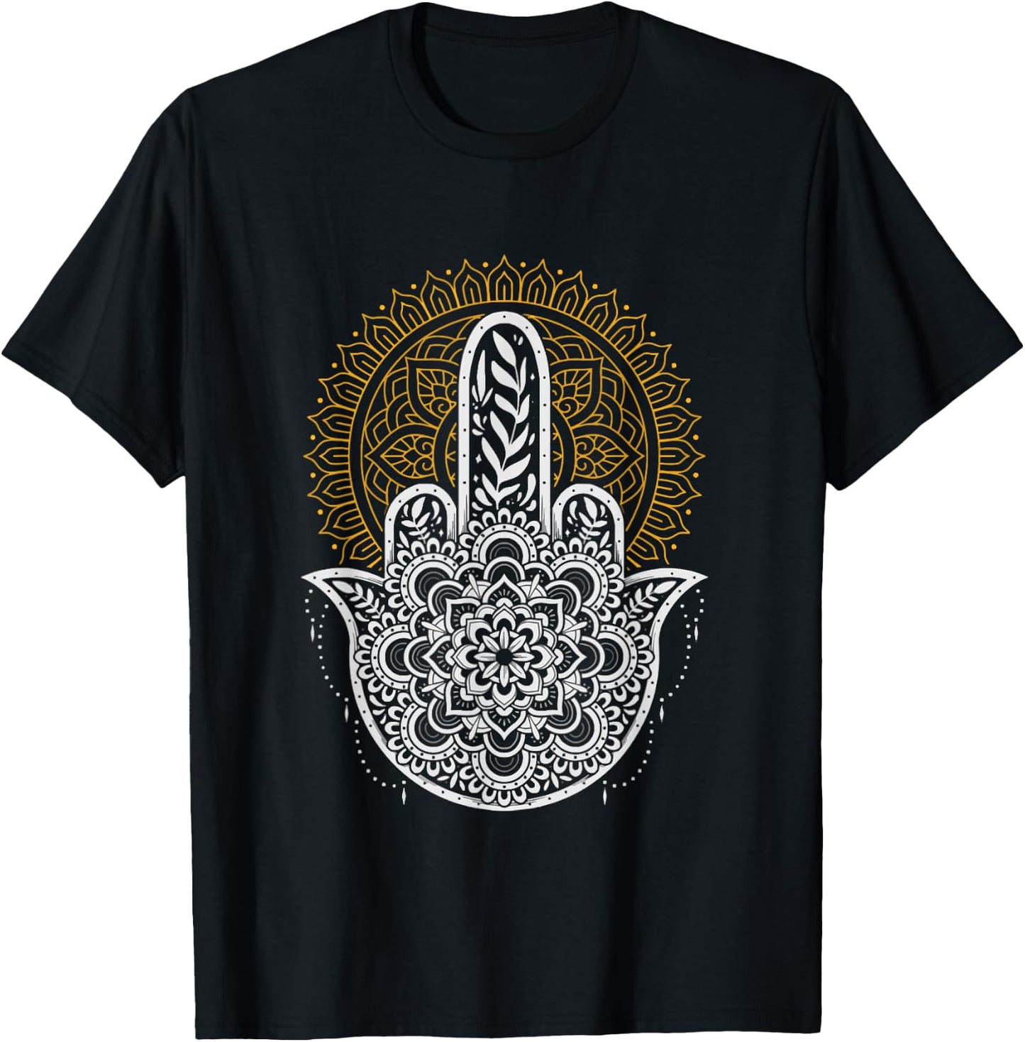 Funny zero namaste given fucks T-Shirt - T-Shirt | Black