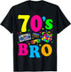 This Is My 70-s Bro Costume 60's 70's Party T-Shirt - T-Shirt | Black