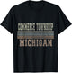 Retro Commerce Township Michigan T-Shirt - T-Shirt | Black