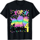 Let's Pop-it I'm turning 4 Colorful 4th Birthday Girl T-Shirt - T-Shirt | Black