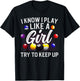 Funny Billiards Design Girls Pool Billiard Player T-Shirt - T-Shirt | Black