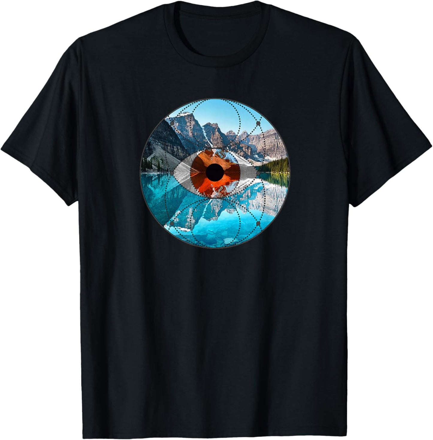 Sacred Geometry, Cosmos and Nature, Men & Women T-Shirt - T-Shirt | Black