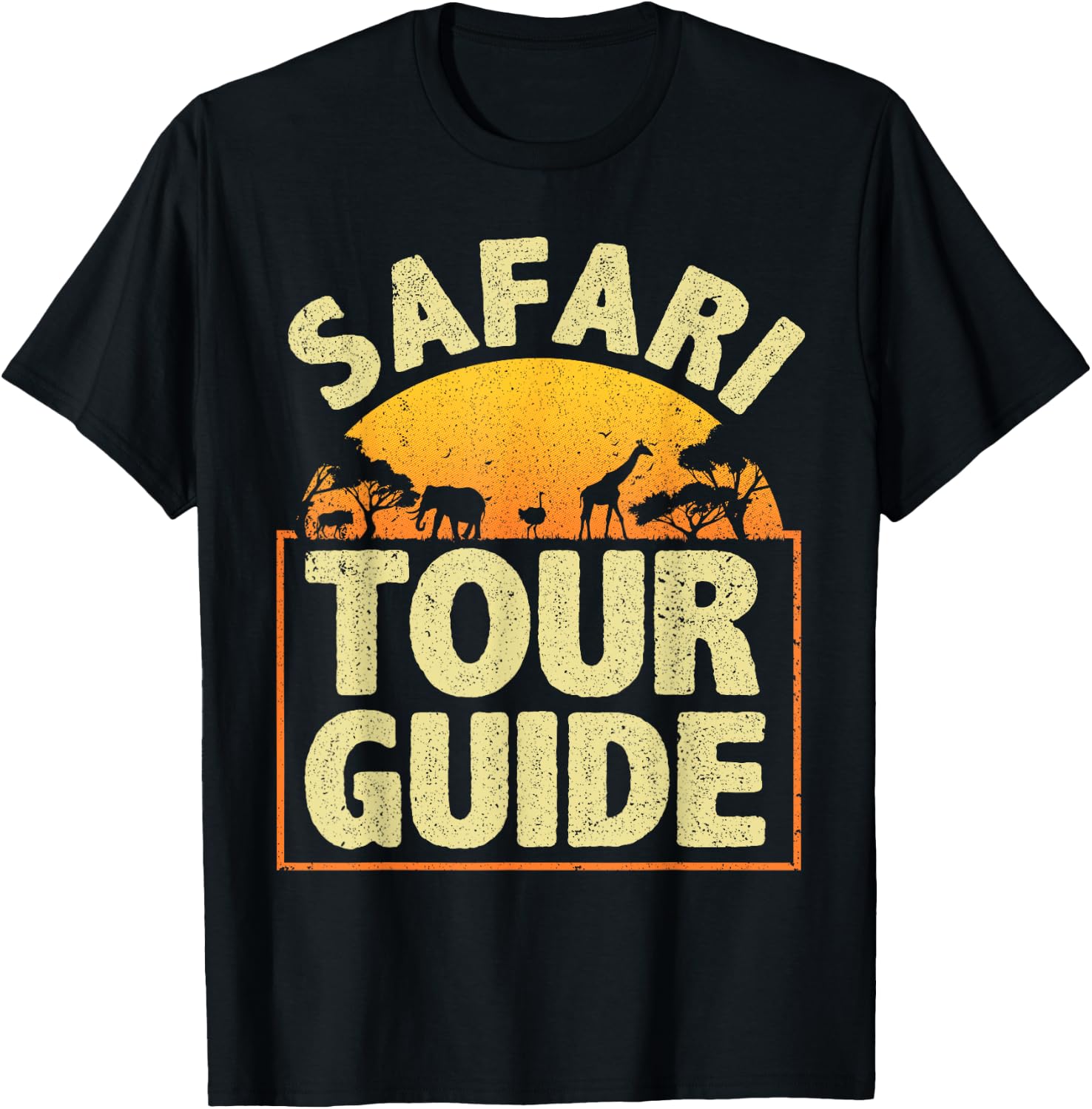 Funny Safari Guide Art Women Kids Zoo Safari Costume T-Shirt - T-Shirt | Black