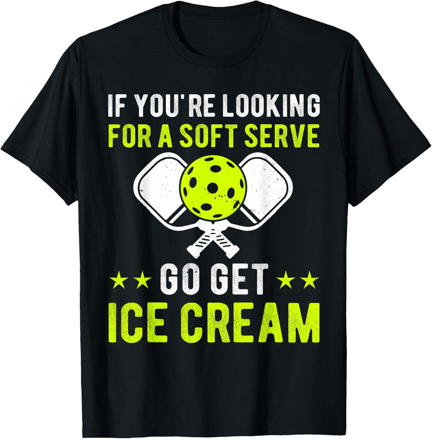 Funny Pickleball Pun for Pickleball Player Funny Paddleball T-Shirt - T-Shirt | Black