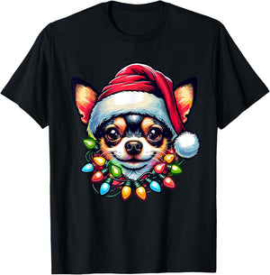 Dog Owner Xmas Men Women Favorite Chihuahua Christmas T-Shirt - T-Shirt | Black