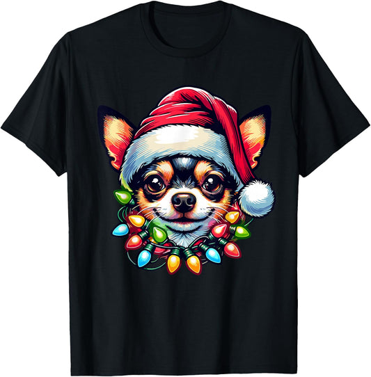 Dog Owner Xmas Men Women Favorite Chihuahua Christmas T-Shirt - T-Shirt | Black