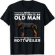 Rottweiler Art Dad Grandpa Rottie Lover Rottweiler T-Shirt - T-Shirt | Black
